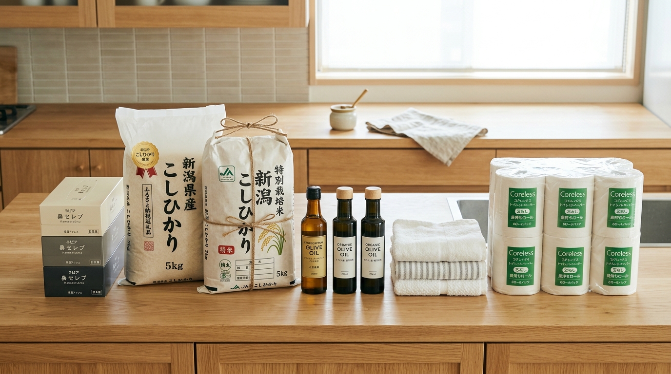 生活費節約ふるさと納税日用品お米ティッシュ